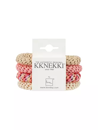 KKNEKKI | Haargummi Paquete de 4 BUNDLE 6 | koralle